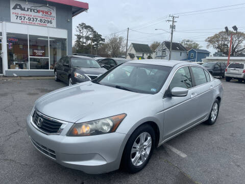 2009 Honda Accord for sale at AutoPro Virginia LLC in Virginia Beach VA