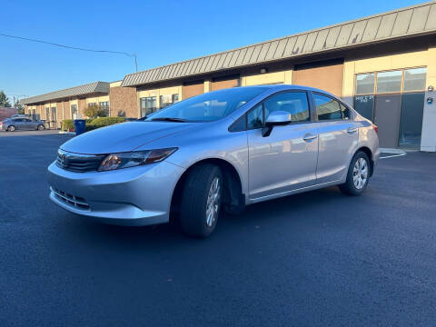 2012 Honda Civic for sale at Exelon Auto Sales in Auburn WA