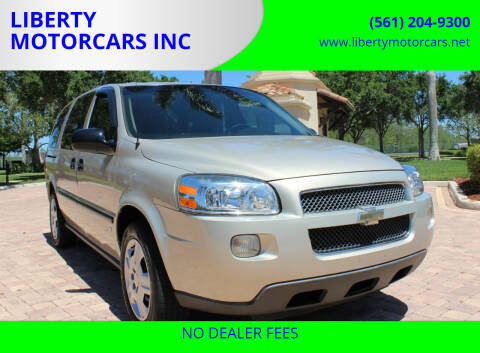 2007 Chevrolet Uplander for sale at LIBERTY MOTORCARS INC in Royal Palm Beach FL