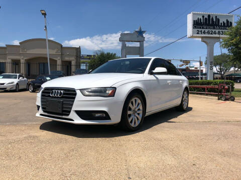 2013 Audi A4 for sale at CityWide Motors in Garland TX