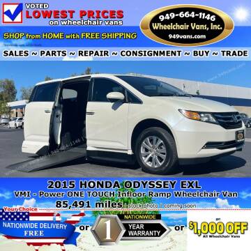 2015 Honda Odyssey for sale at Wheelchair Vans Inc in Laguna Hills CA