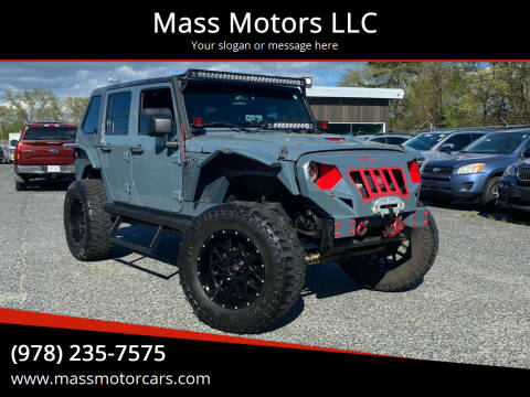 2014 Jeep Wrangler Unlimited for sale at Mass Motors LLC in Worcester MA