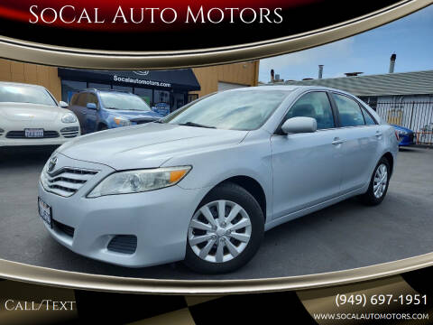 2010 Toyota Camry for sale at SoCal Auto Motors in Costa Mesa CA