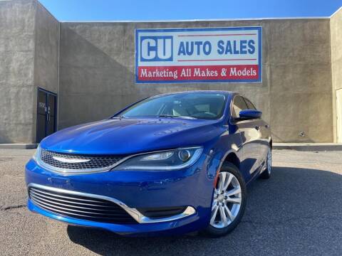 2016 Chrysler 200 for sale at C U Auto Sales in Albuquerque NM
