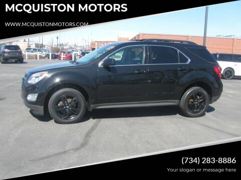 2017 Chevrolet Equinox for sale at MCQUISTON MOTORS in Wyandotte MI