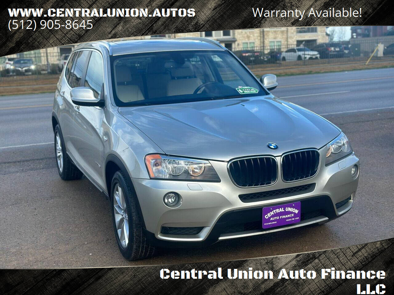 2014 BMW X3 for sale at Central Union Auto Finance LLC in Austin, TX