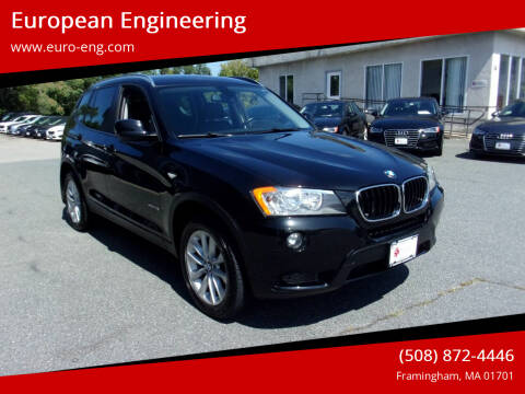 2013 BMW X3 for sale at European Engineering in Framingham MA