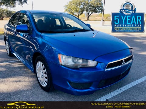 2011 Mitsubishi Lancer for sale at LUXURY UNLIMITED AUTO SALES in San Antonio TX