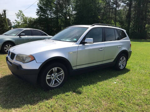 2005 BMW X3 for sale at Storehouse Group in Wilson NC