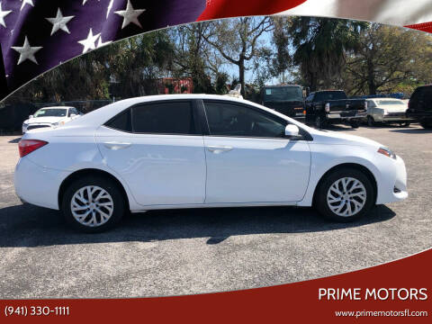 2018 Toyota Corolla for sale at Prime Motors in Sarasota FL