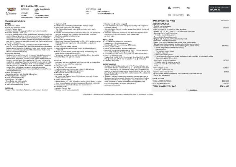 2019 Cadillac XT5 Luxury