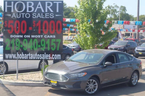 2019 Ford Fusion Hybrid for sale at Hobart Auto Sales in Hobart IN