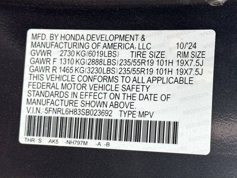 2025 Honda Odyssey Touring