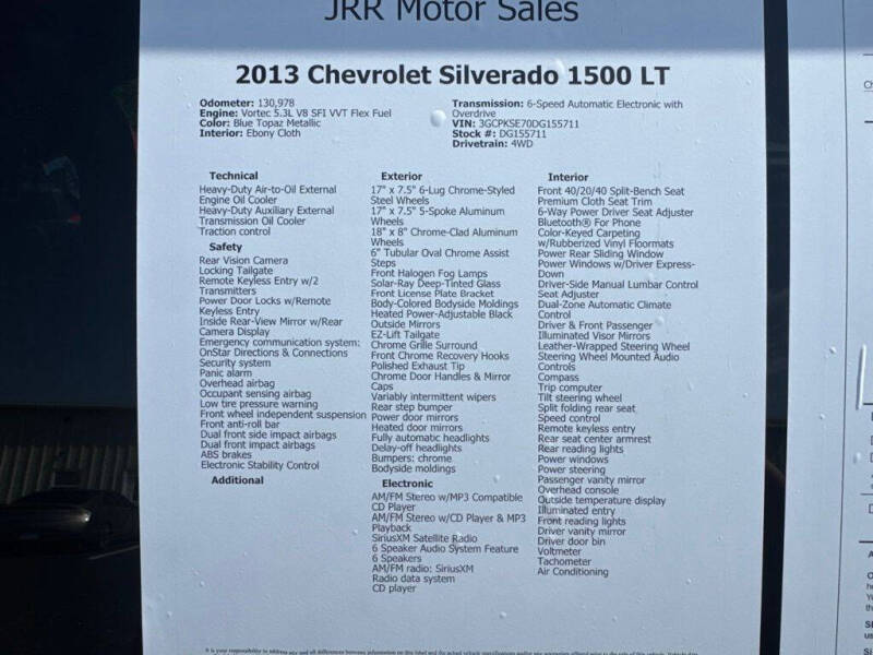 2013 Chevrolet Silverado 1500 LT