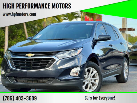 2019 Chevrolet Equinox for sale at HIGH PERFORMANCE MOTORS in Hollywood FL