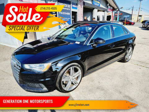 2015 Audi A3 for sale at GENERATION ONE MOTORSPORTS in La Habra CA