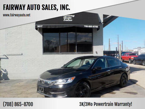 2017 Honda Accord for sale at FAIRWAY AUTO SALES, INC. in Melrose Park IL