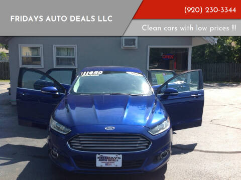 2016 Ford Fusion for sale at Fridays Auto Deals LLC in Oshkosh WI