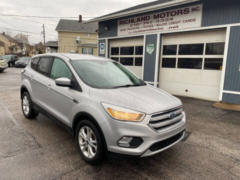 2017 Ford Escape for sale at Richland Motors in Cleveland OH