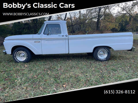 1966 Ford F-100 for sale at Bobby's Classic Cars in Dickson TN