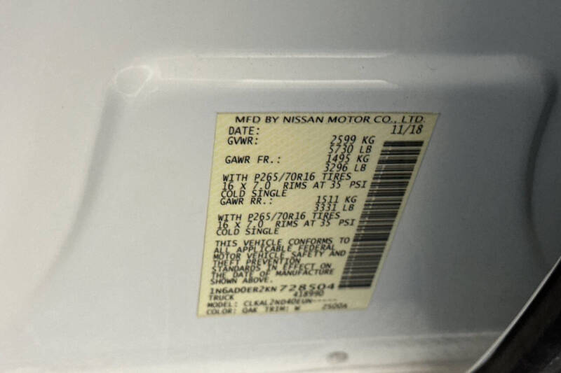 2019 Nissan Frontier