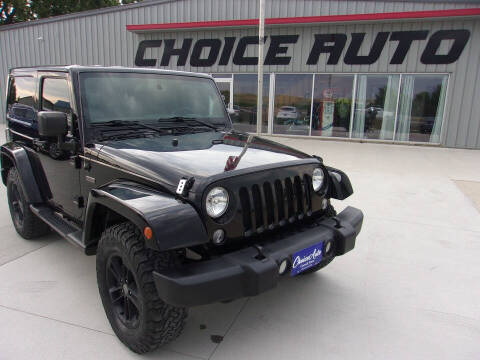 2017 Jeep Wrangler for sale at Choice Auto in Carroll IA