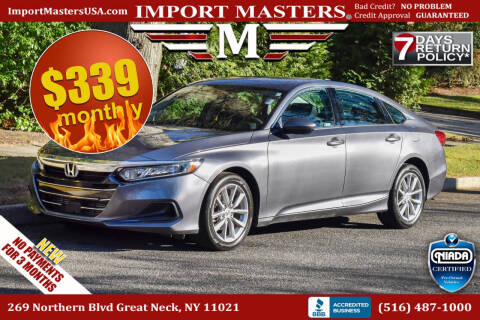 2022 Honda Accord for sale at Import Masters in Great Neck NY