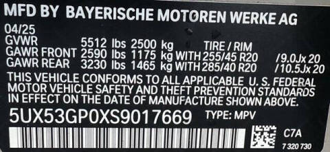 2025 BMW X3 30 xDrive