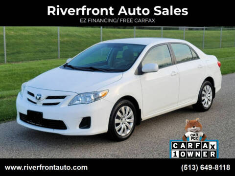 2012 Toyota Corolla for sale at Riverfront Auto Sales in Middletown OH