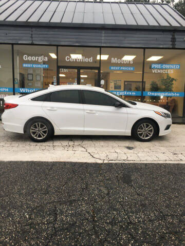 2016 Hyundai Sonata for sale at Georgia Certified Motors in Stockbridge GA