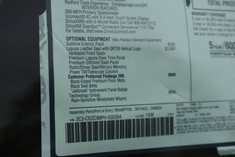 2023 Dodge Challenger SRT Hellcat Jailbreak