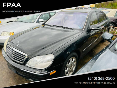 2002 Mercedes-Benz S-Class for sale at FPAA in Fredericksburg VA