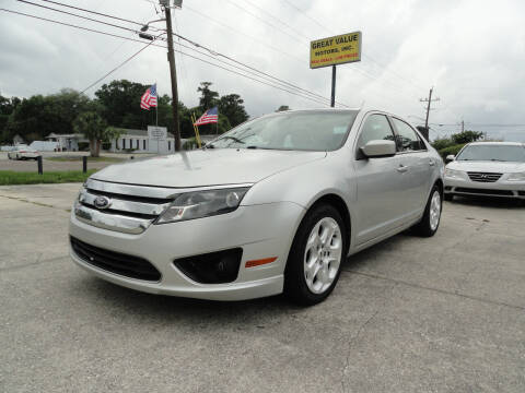 2011 Ford Fusion for sale at GREAT VALUE MOTORS in Jacksonville FL