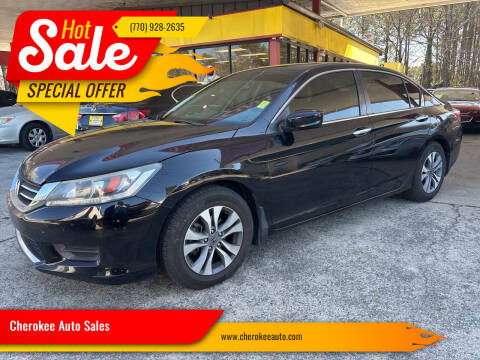 2015 Honda Accord for sale at Cherokee Auto Sales in Acworth GA