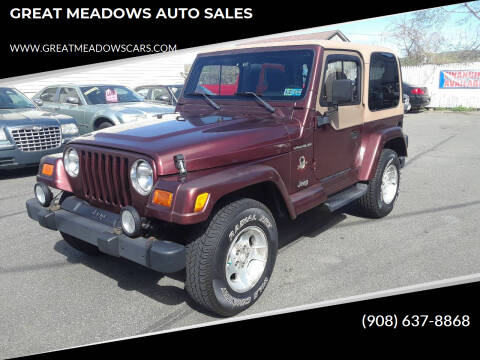 2002 Jeep Wrangler for sale at GREAT MEADOWS AUTO SALES in Great Meadows NJ