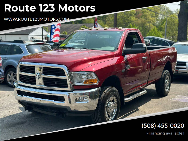 2011 RAM 2500 for sale at Route 123 Motors in Norton MA