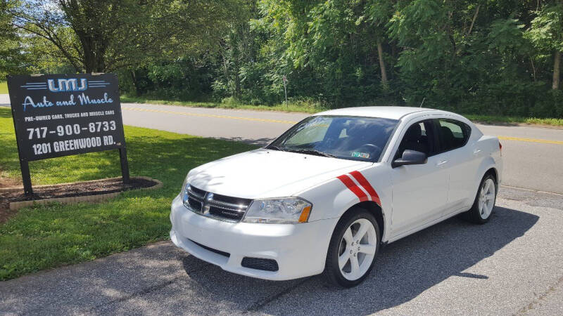 2012 Dodge Avenger for sale at LMJ AUTO AND MUSCLE in York PA