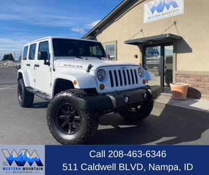 2013 Jeep Wrangler Unlimited for sale at Western Mountain Bus & Auto Sales in Nampa ID