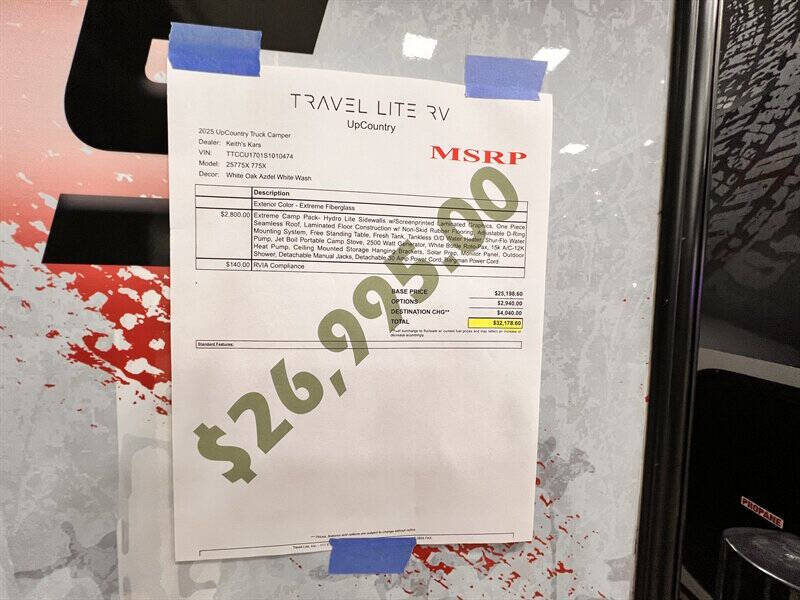 2025 Travel Lite 775X