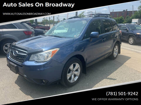 2014 Subaru Forester for sale at Auto Sales on Broadway in Norwood MA