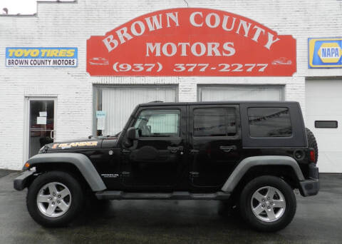 2010 Jeep Wrangler Unlimited for sale at Brown County Motors in Russellville OH