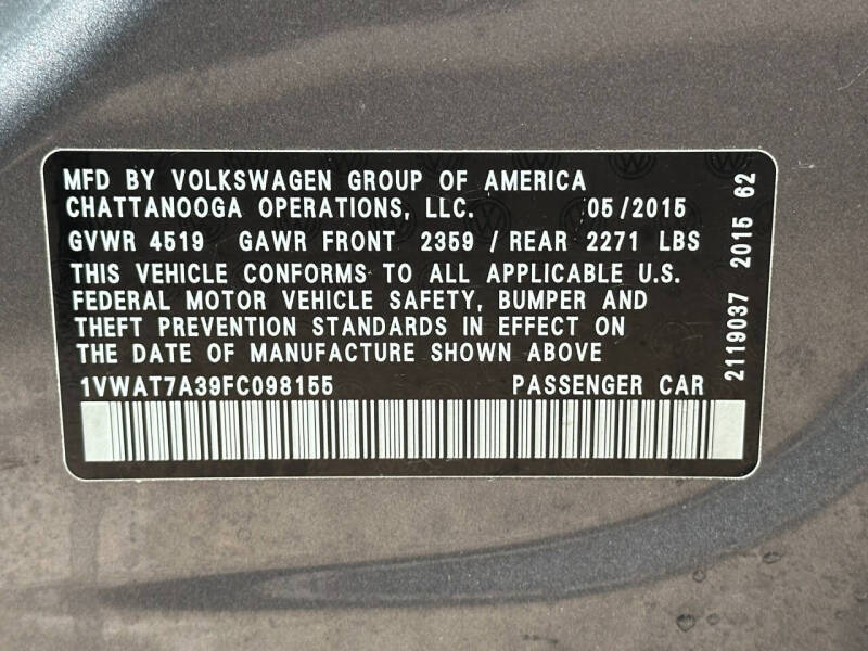 2015 Volkswagen Passat 1.8T Limited Edition