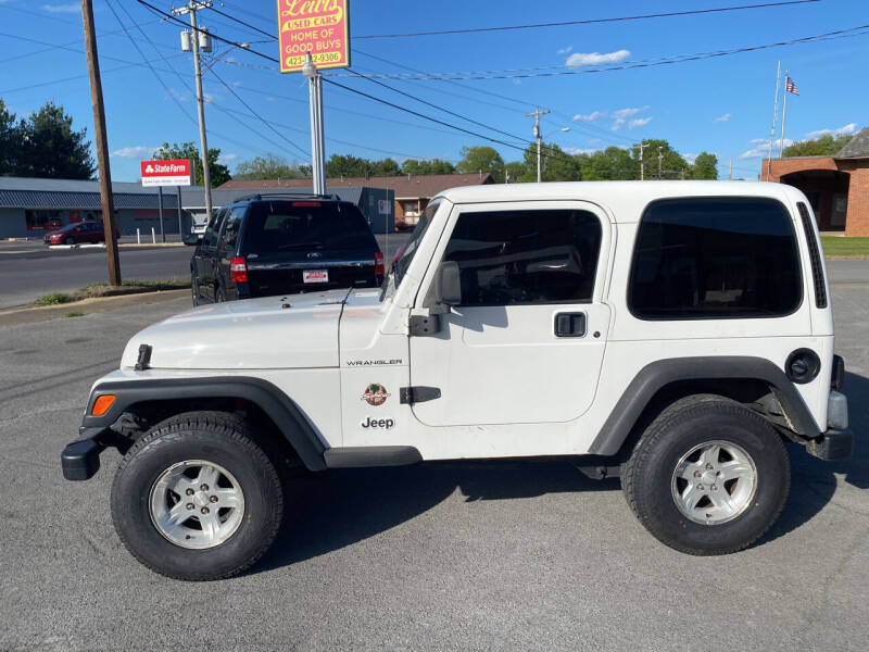 2002 Jeep Wrangler for sale at Lewis' Used Cars in Elizabethton TN