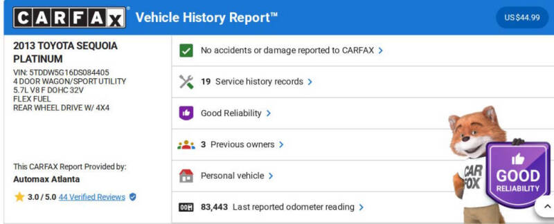 2013 Toyota Sequoia Platinum