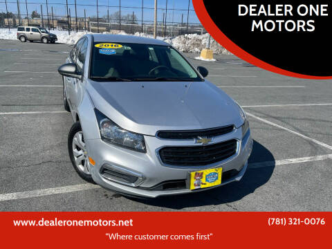 2016 Chevrolet Cruze Limited for sale at Dealer One Motors in Malden MA