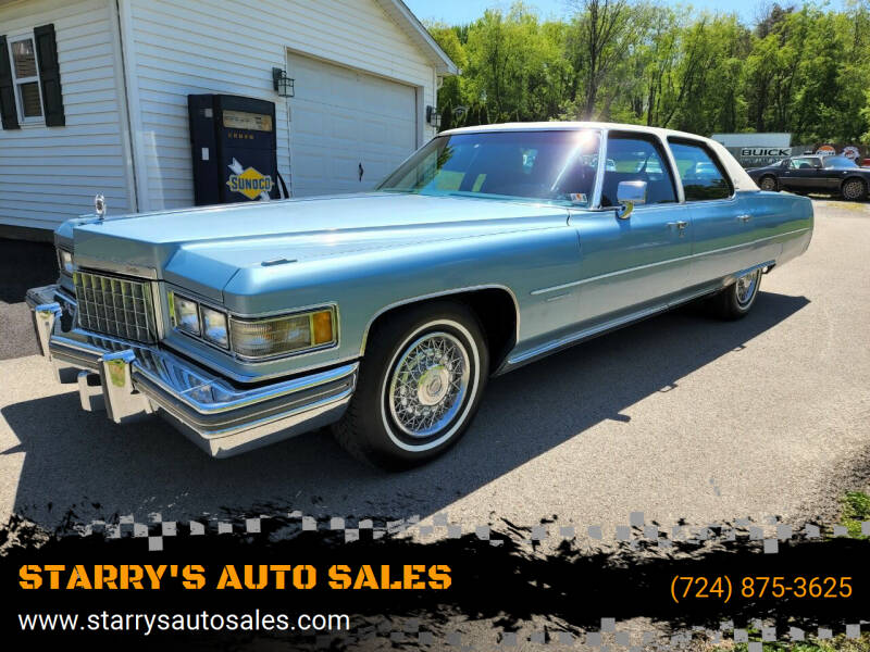 1976 Cadillac Fleetwood for sale at STARRY'S AUTO SALES in New Alexandria PA