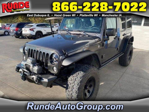 2016 Jeep Wrangler Unlimited for sale at Runde PreDriven in Hazel Green WI