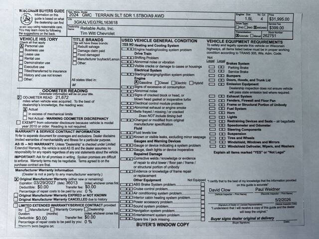 2024 GMC Terrain SLT