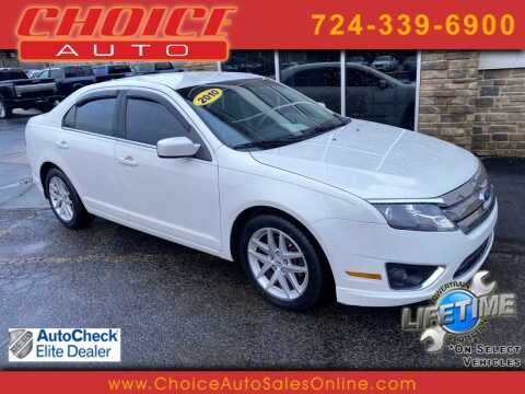 2010 Ford Fusion for sale at CHOICE AUTO SALES in Murrysville PA