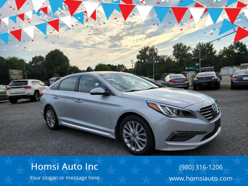 2015 Hyundai Sonata for sale at Homsi Auto Inc in Kannapolis NC